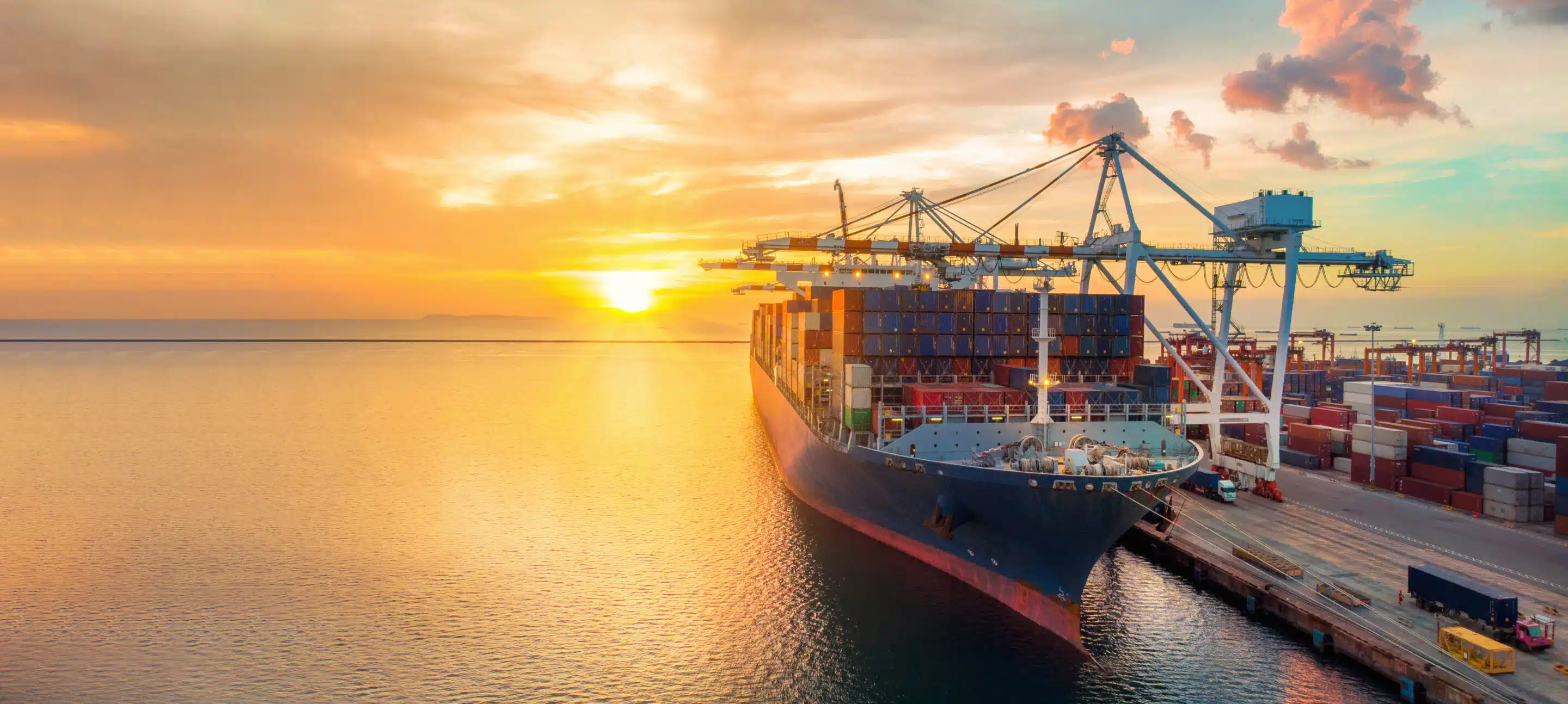 Ocean Freight being loaded at dock - ocean freight shipping - breakbulk