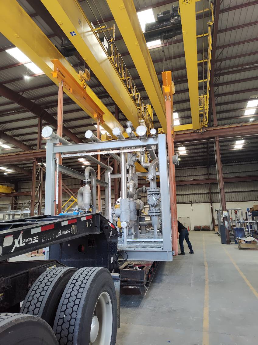 Over Dimensional load on trailer - Heavy Haul - Project Trucking Texas Global Services