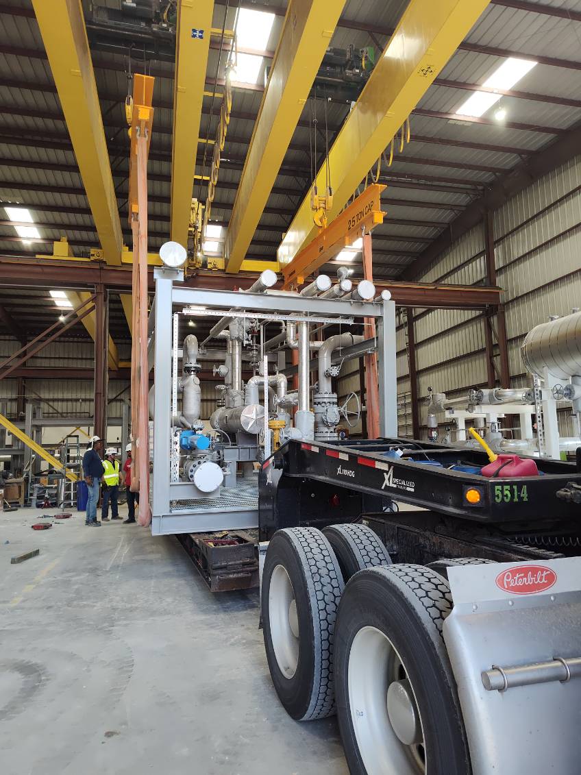 Over Dimensional load on trailer - Heavy Haul - Project Trucking Texas Global Services
