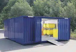 Customized shipping container for hazardous chemicals