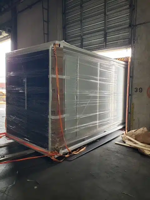 recent jobs loading packing job - Copy Custom Crate being professionally loaded by Texas Global Services