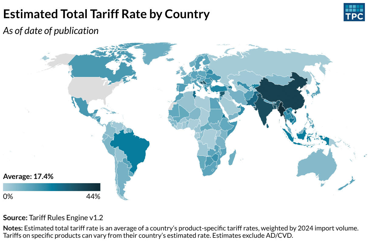 Tax Policy Center article graphic Tariff Tracker