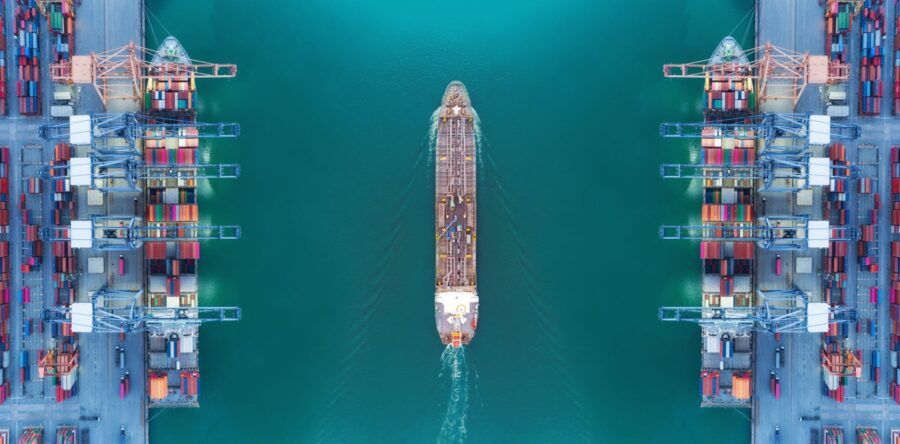 Container ships being loaded - Container Shipping Houston - Texas Global Services