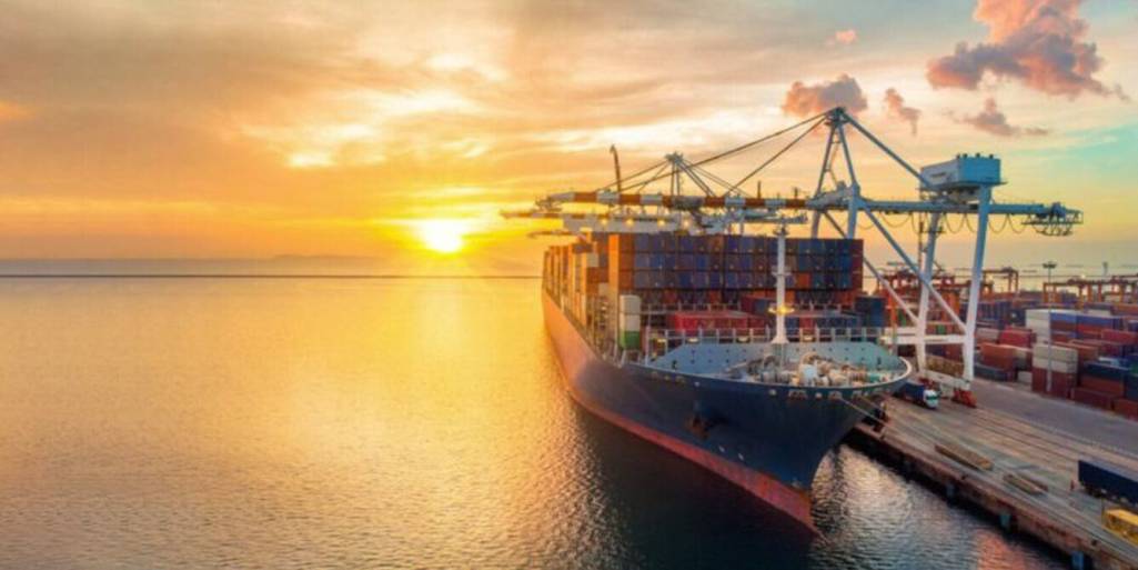 Freight being loaded at dock - Ocean Freight Forwarder